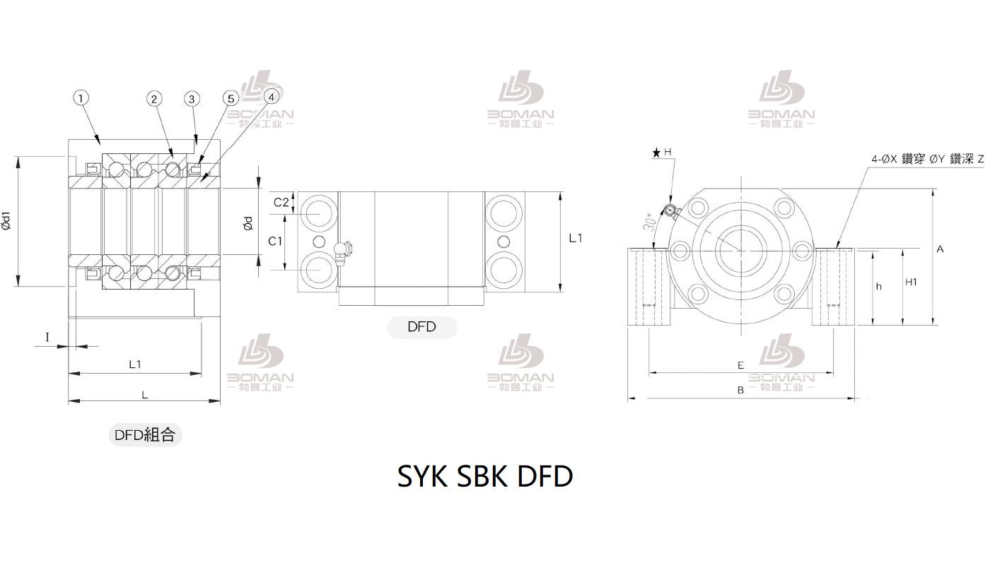 SYK FF17 syk丝杆固定端和支撑端