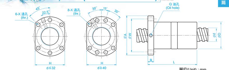 TBI DFU02505-4 tbi滚珠丝杠轴承型号说明