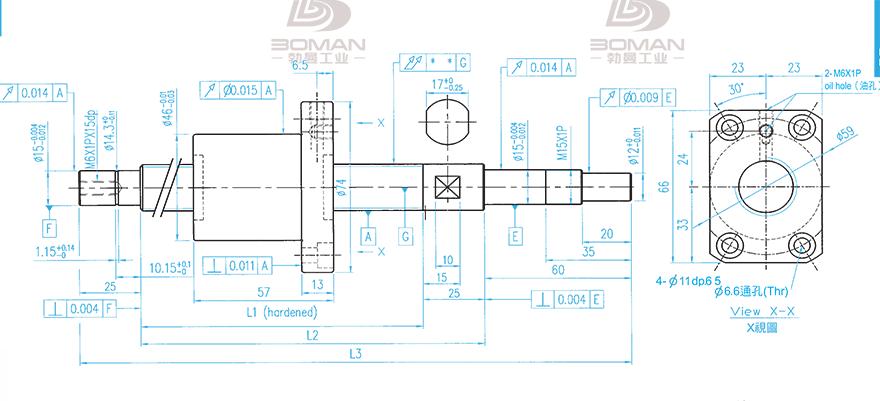 TBI XSVR02010B1DGC5-1099-P1 tbi滚珠丝杆型号含义